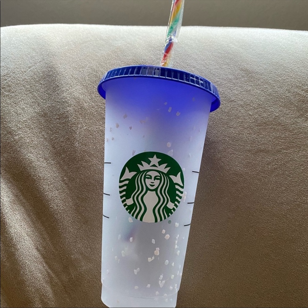 new 2020 Starbucks confetti color changing cup
